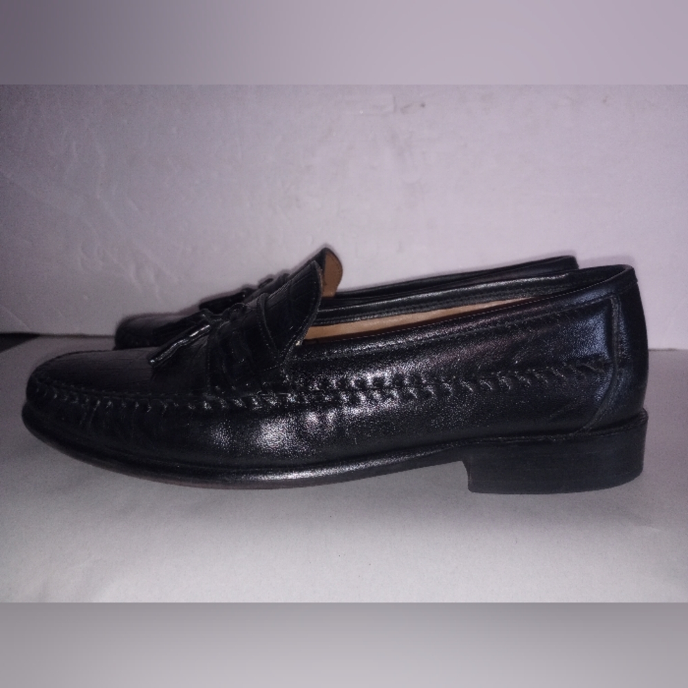 Florsheim 18469  Black Leather Men’s Loafers Size 8 1/2 D